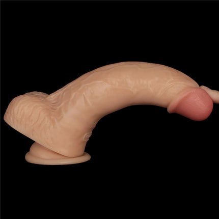 9 Inch Power Basics Flesh Vibrating Dildo