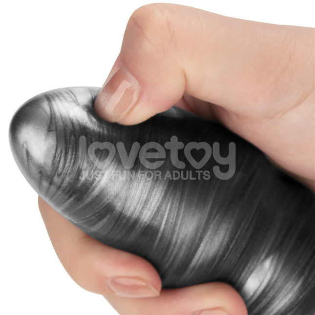 Lovetoy Vibrax Slider 12.5 Inch Vibrating Dildo - Grey