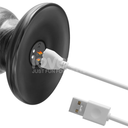 Lovetoy Vibrax Slider 12.5 Inch Vibrating Dildo - Grey