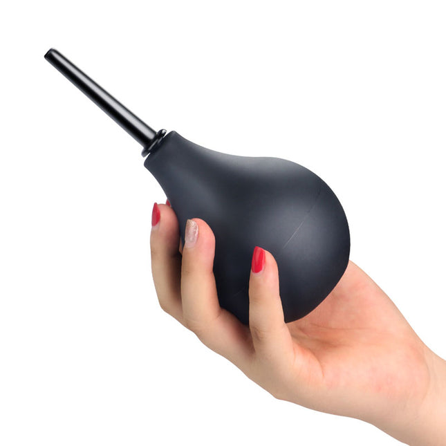 Hand Holding Bondage Fetish Deluxe Unisex Round Douche - 160 ml Black