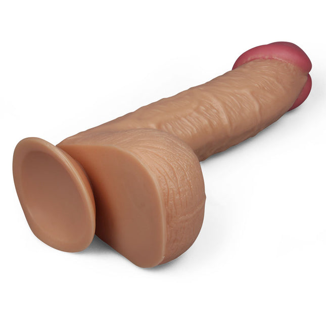 King Sized 10.5 Inch Realistic Dildo - Flesh Size View