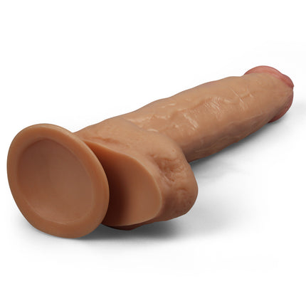 King Size 11 Inch Realistic Dildo - Flesh