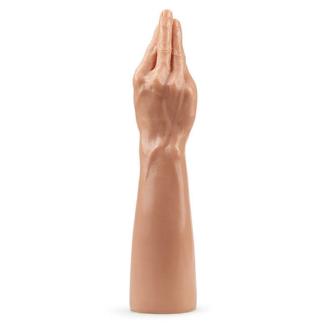 Rear View of King Sized 13.5'' Realistic Magic Hand Dildo