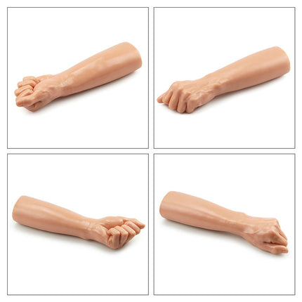 King Sized 12'' Realistic Bitch Fist Dildo Diagram of each view