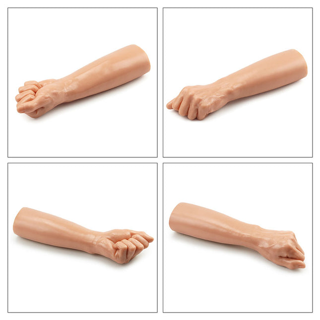 King Sized 12'' Realistic Bitch Fist Dildo Diagram of each view