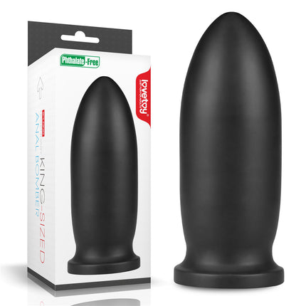 King Sized Anal Bomber - Black 9 Inch Mega Anal Plug