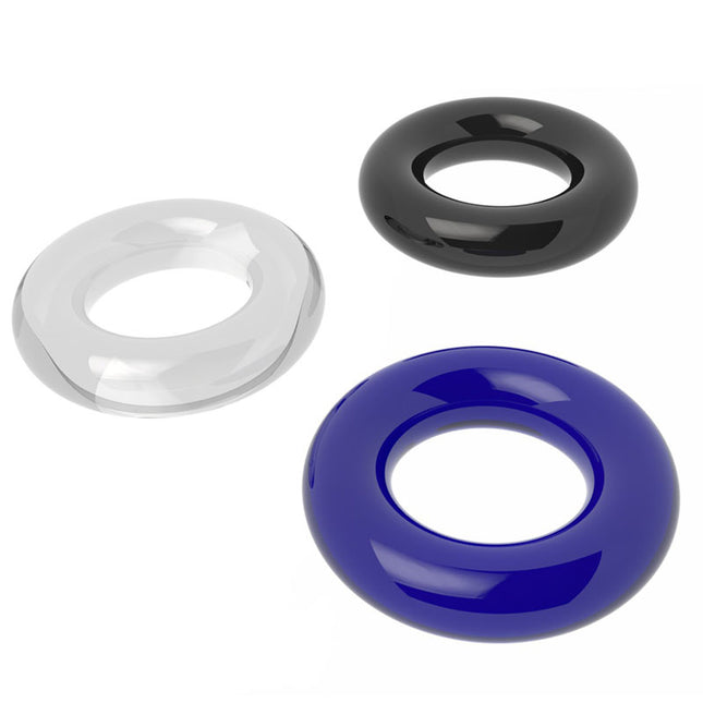Power Plus Triple Donut Ring Set Coloured Cock Rings - Set of 3