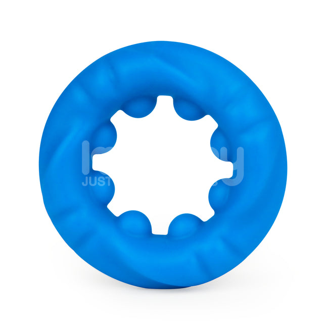 Pinnacle Pro Ridge Bump Stretcher Blue Cock Ring