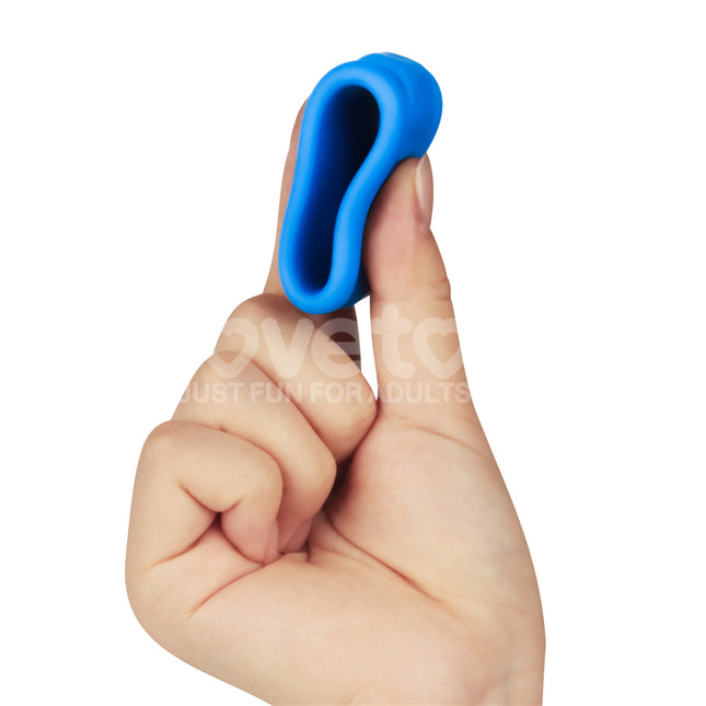 Pinnacle Pro Twin Flex Blue Cock & Balls Rings