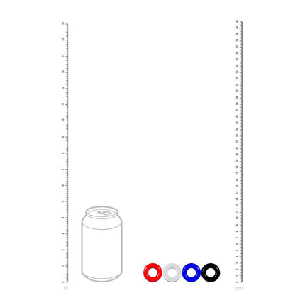 LEVELZ Multicolour Cock Ring Set - 4 Pack - Coloured Cock Rings