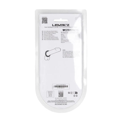 LEVELZ Classic Silicone Cock Ring Set - L/XL/XXL - Black Cock Rings