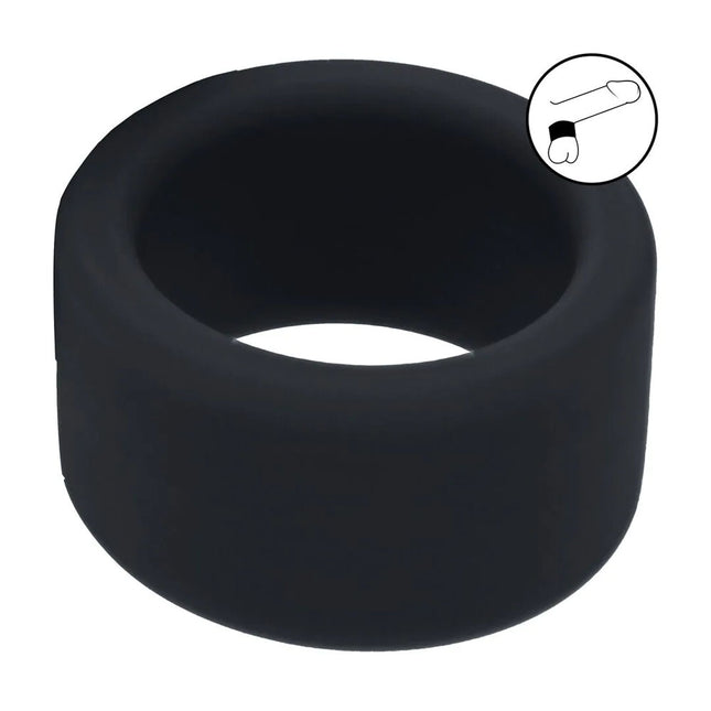 LEVELZ Medium Liquid Silicone Ball Strap - Black
