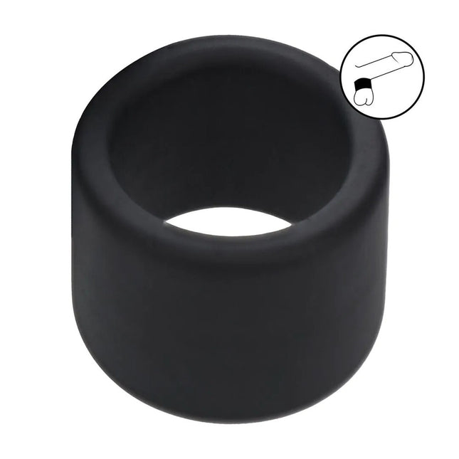 LEVELZ Large Liquid Silicone Ball Strap - Black