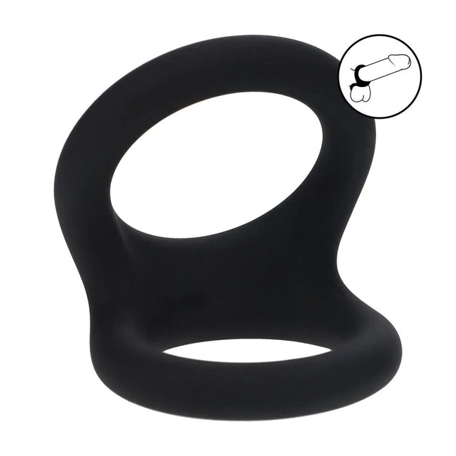 LEVELZ Double O Large Silicone Cock Ring - Black