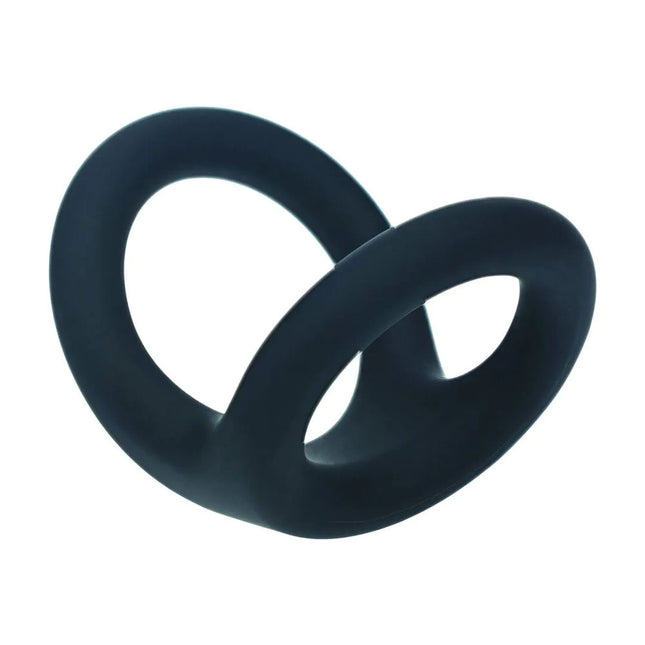 LEVELZ Double O Large Silicone Cock Ring - Black