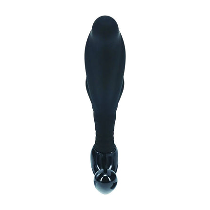 LEVELZ Rippled with Hard Loop Small Prostate Massager - Black