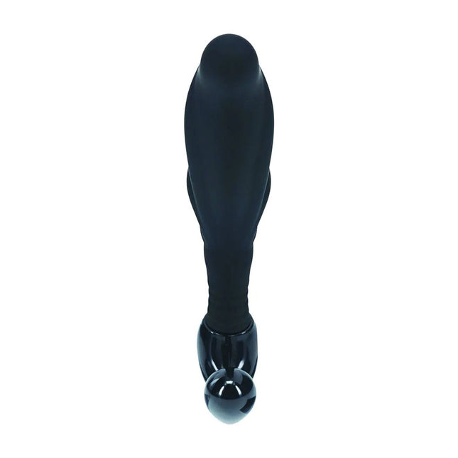 LEVELZ Rippled with Hard Loop Small Prostate Massager - Black
