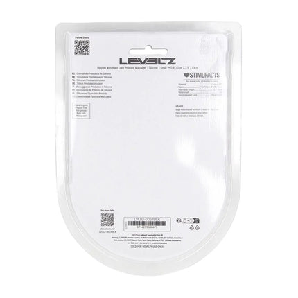 LEVELZ Rippled with Hard Loop Small Prostate Massager - Black