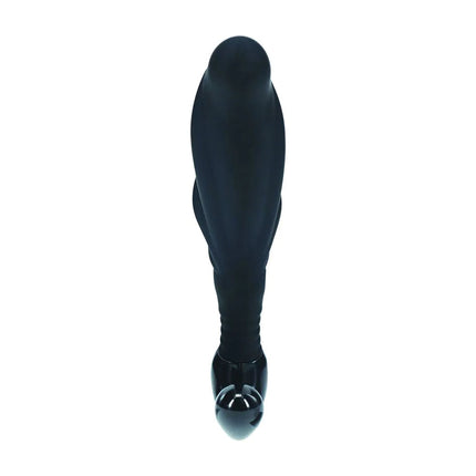 LEVELZ Rippled with Hard Loop Large Prostate Massager - Black