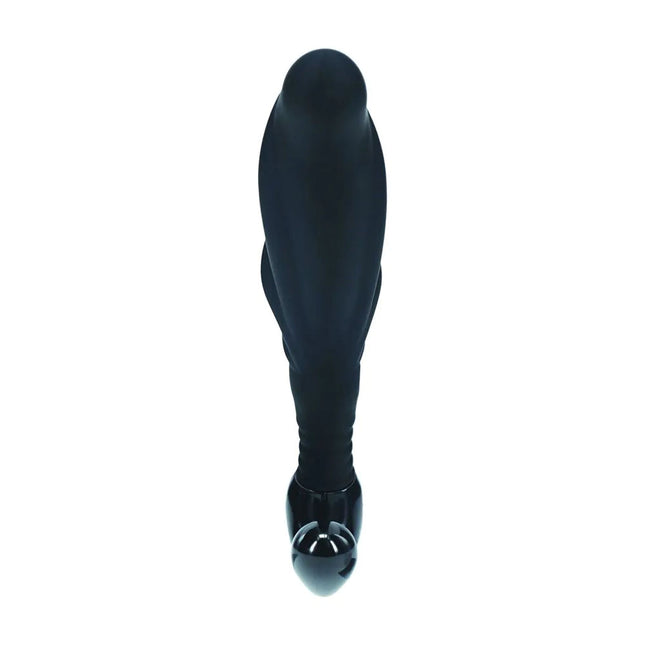 LEVELZ Rippled with Hard Loop Large Prostate Massager - Black