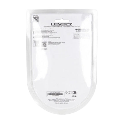 LEVELZ Rippled with Hard Loop Large Prostate Massager - Black