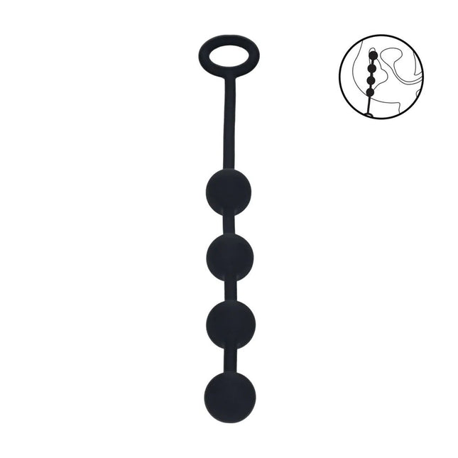 LEVELZ Round Silicone Small Anal Balls - Black