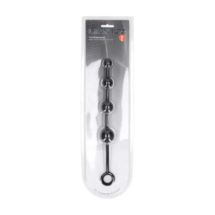 LEVELZ Curved Silicone Anal Beads - Black