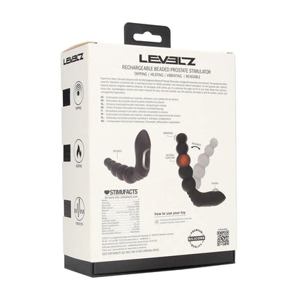 LEVELZ Rechargeable Heating Beaded Prostate Massager - Black
