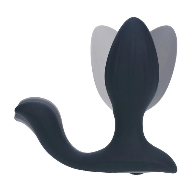 LEVELZ Vibrating & Rotating Anal Plug with Ball Stimulator - Black
