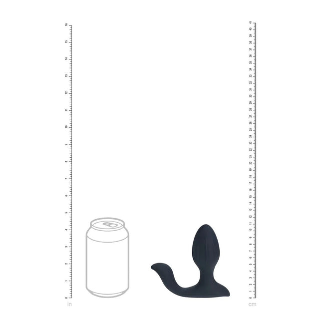 LEVELZ Vibrating & Rotating Anal Plug with Ball Stimulator - Black