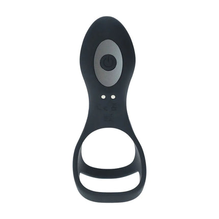 LEVELZ Vibrating Cock & Ball Ring with Shaft Loop - Black