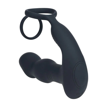 LEVELZ Remote Controlled Prostate Stimulator with Cock Ring - Black