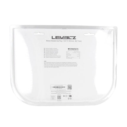 LEVELZ Ribbed Inflatable Anal Plug - Black