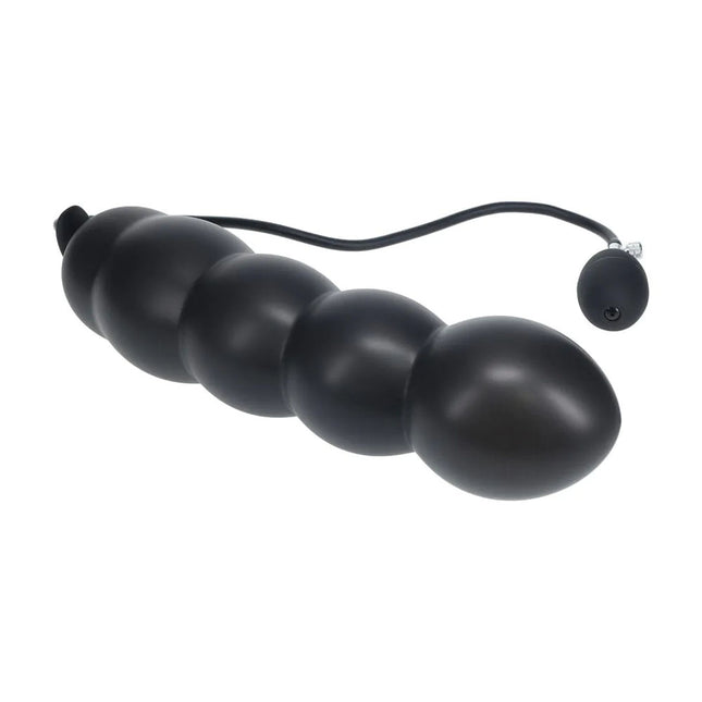 LEVELZ Beaded Inflatable Anal Plug - Black