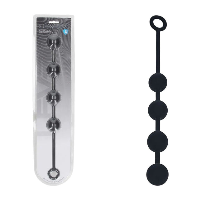 LEVELZ Round Silicone Large Anal Balls 40mm - Black