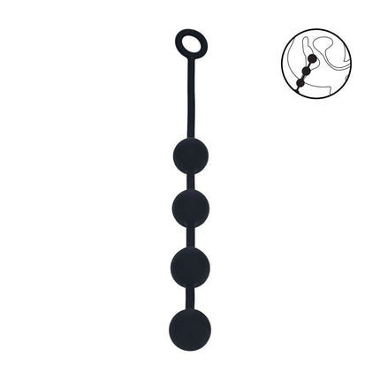 LEVELZ Round Silicone Large Anal Balls 40mm - Black