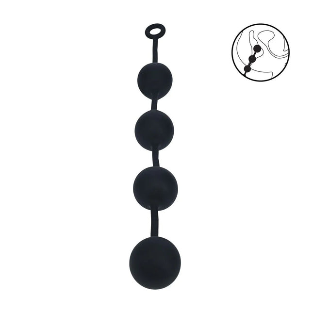 LEVELZ Round Anal Balls XXL 60mm - Black