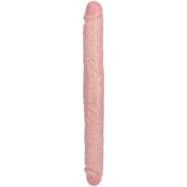 Large REALROCK 16 Inch Thick Double Dildo - Flesh