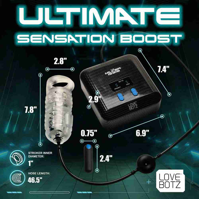 LoveBotz The Milker Stamina Male Masturbator Size