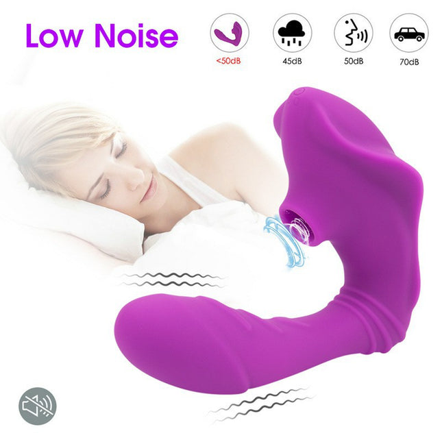 Luxury G Spot & Clitoris Suction Vibrator Low Noise DB Diagram