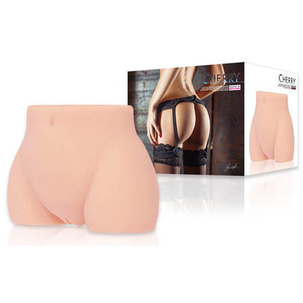 Kokos Real Hip Cherry Flesh Torso Masturbator with packaging on a white background
