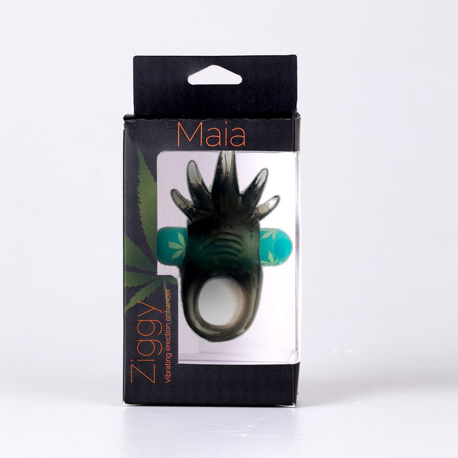 Maia Ziggy Hemp Green Vibrating Cock Ring
