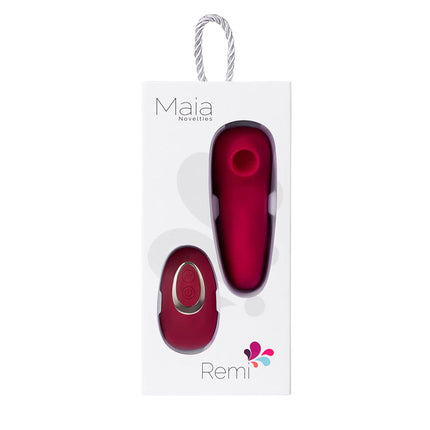 Maia Remi Red Panty Vibrator with Suction Box