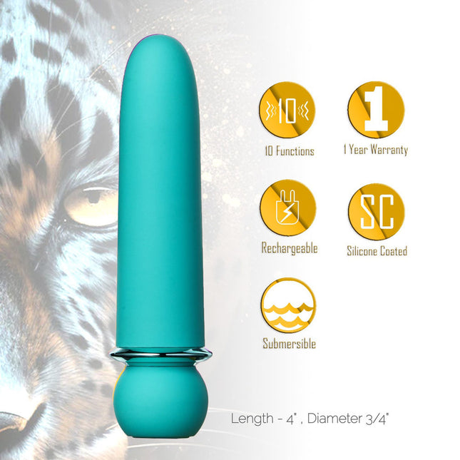 Maia JAGUAR Blue 10.1cm Bullet Vibrator