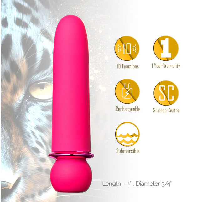 Maia JAGUAR Pink 10.1cm Bullet Vibrator