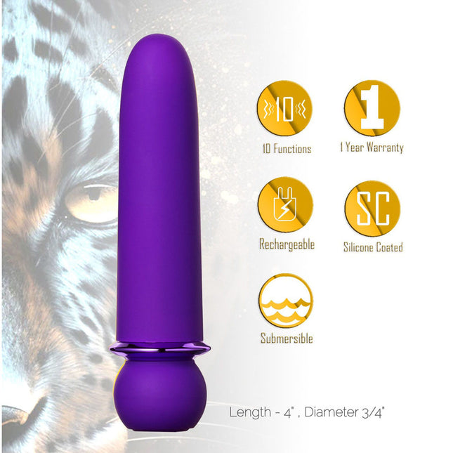 Maia JAGUAR Purple 10.1cm Bullet Vibrator
