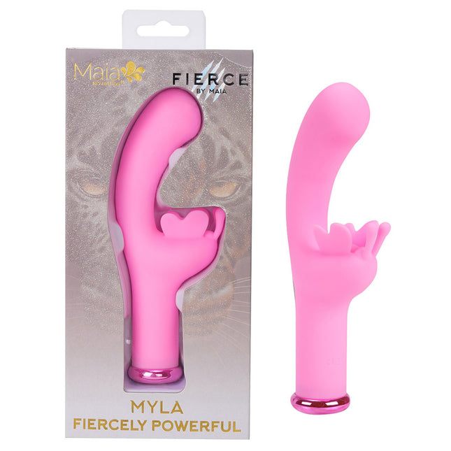 Maia MYLA - Pink 15.9 cm USB Rechargeable Butterfly Vibrator