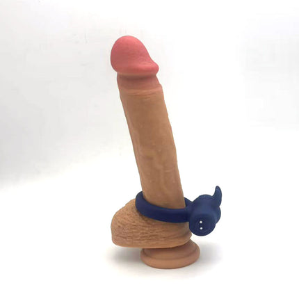 Maia HUXLEY Blue Strong Vibrating Cock Ring