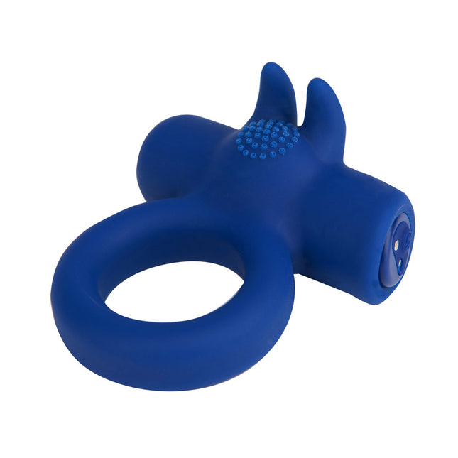 Maia HUXLEY Blue Strong Vibrating Cock Ring