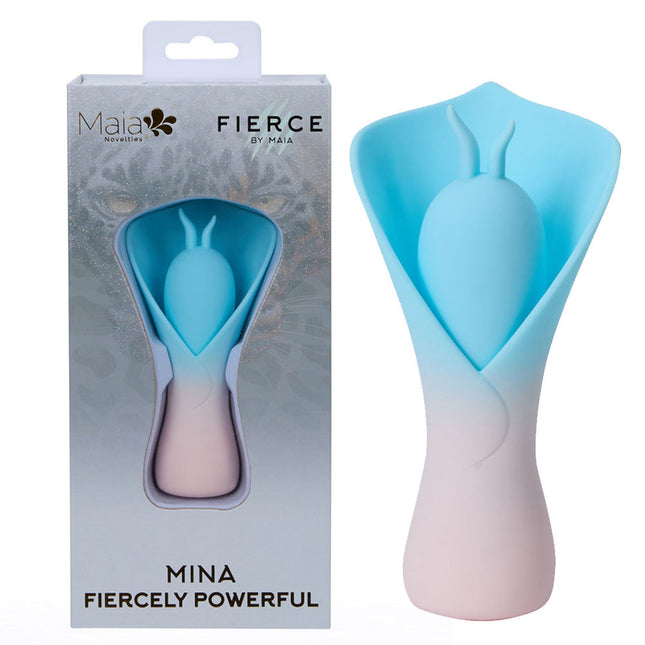 Maia Mina Fiercely Powerful Blue Fluttering Flower Vibrator